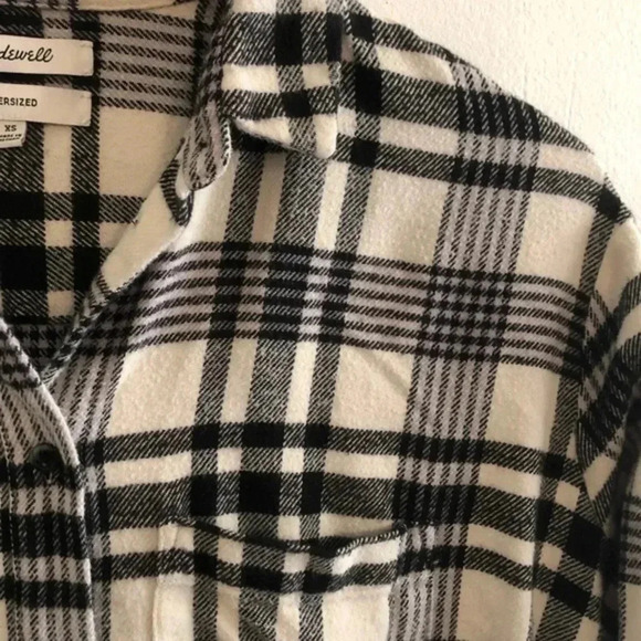 Madewell Flannel Oversized Ex-Boyfriend Shirt in Romana Plaid XS - Picture 5 of 13